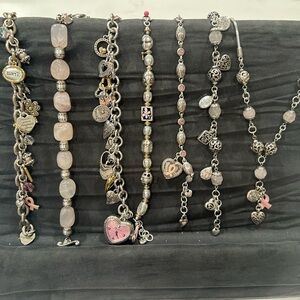 Brighton collectibles cancer awareness bracelets- 1 Necklace $10 ea piece